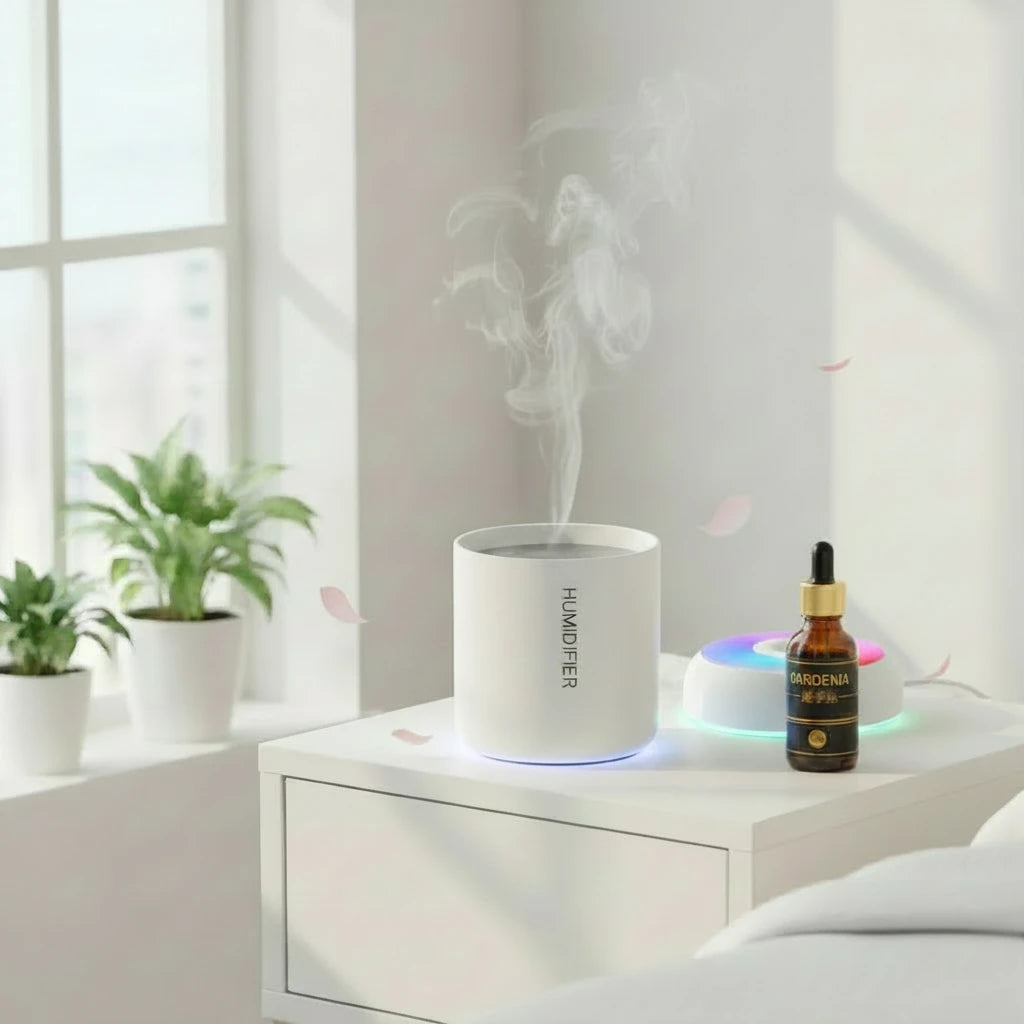 HUMIDIFICADOR DE AMBIENTE CON AROMATERAPIA